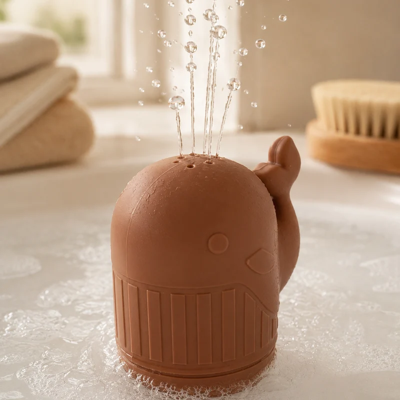 Jouet de bain 4 animaux de la mer beige