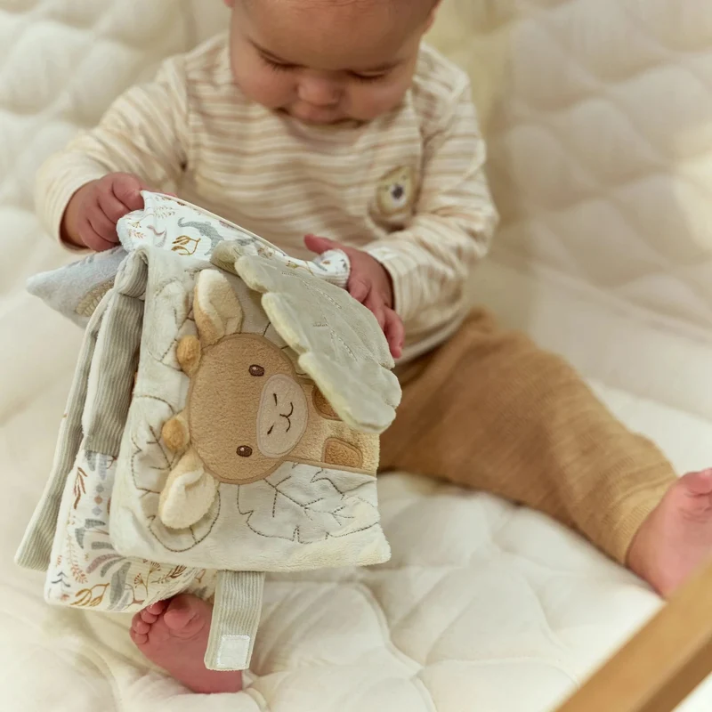 Livre tissu d’activités Safari Friends – livre sensoriel bébé