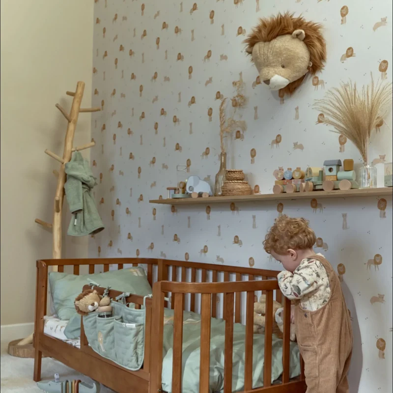 Décoration murale tête de lion Safari Friends – déco chambre enfant