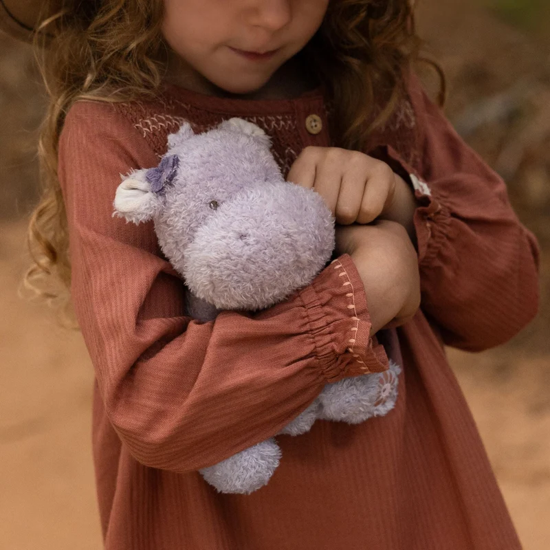 Peluche hippopotame 17 cm – compagnon doux pour bébé