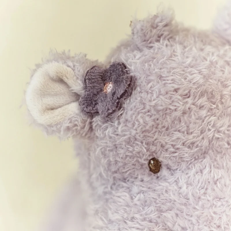 Peluche hippopotame 17 cm – compagnon doux pour bébé