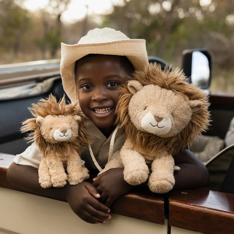 Peluche lion 25 cm – compagnon doux pour bébé et enfant