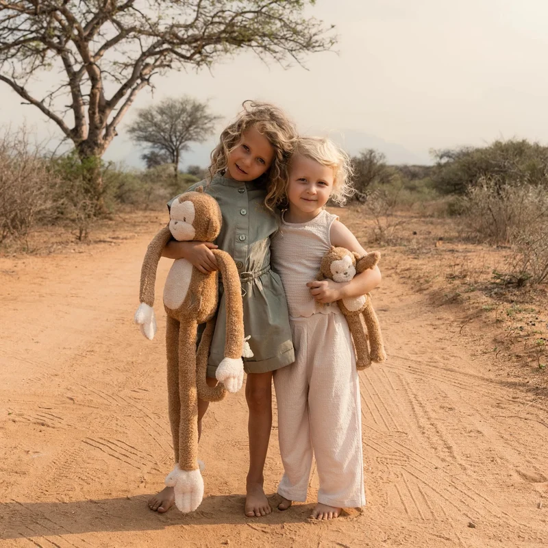 Peluche singe Safari Friends – compagnon doux pour bébé