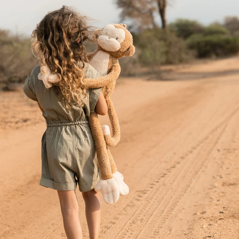 Peluche singe XL Safari Friends – grande peluche douce enfant