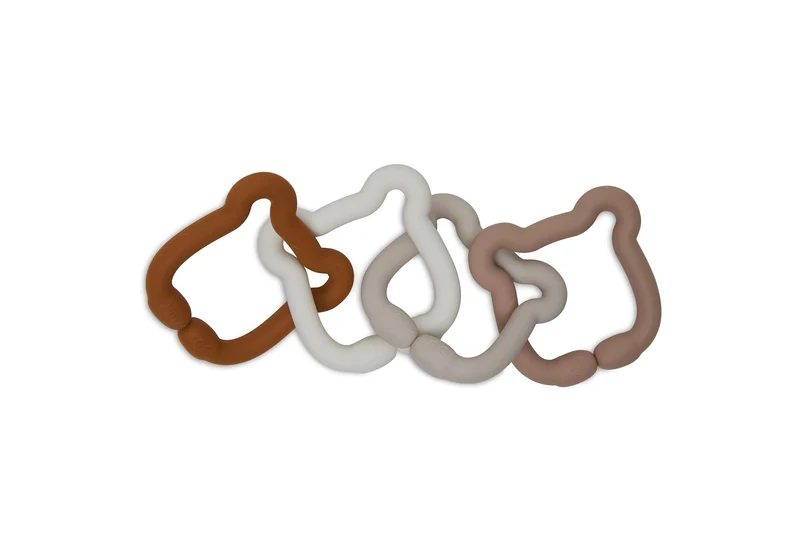 Jeu d'anneaux en silicone Teddy Bear