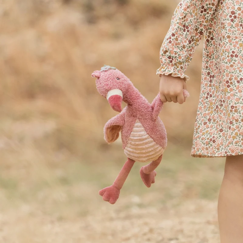 Peluche flamant rose 32 cm – compagnon doux pour bébé