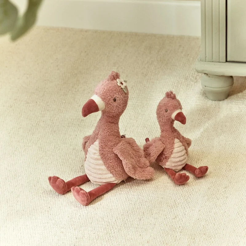 Peluche flamant rose 32 cm – compagnon doux pour bébé