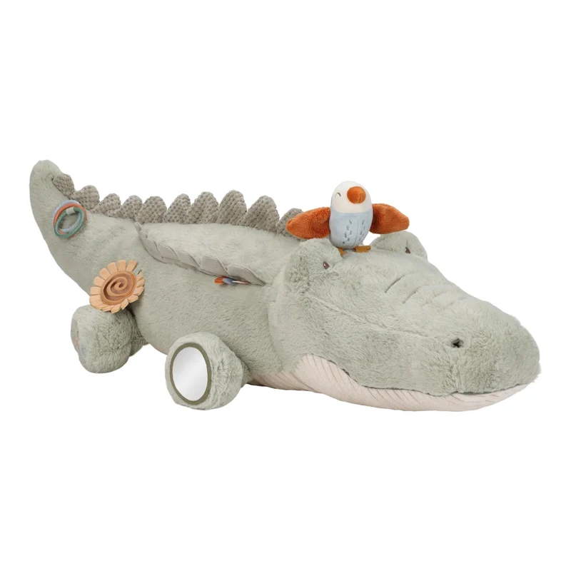 Peluche d’activités crocodile Safari Friends – jouet sensoriel bébé