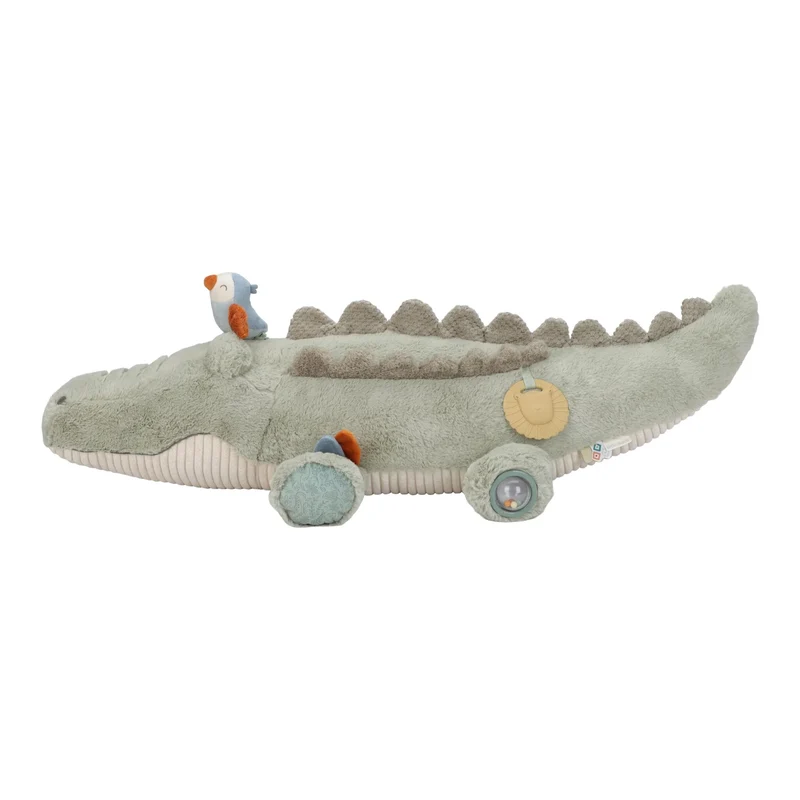 Peluche d’activités crocodile Safari Friends – jouet sensoriel bébé