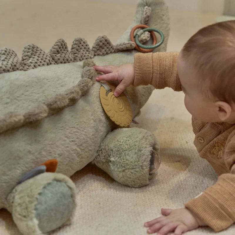 Peluche d’activités crocodile Safari Friends – jouet sensoriel bébé