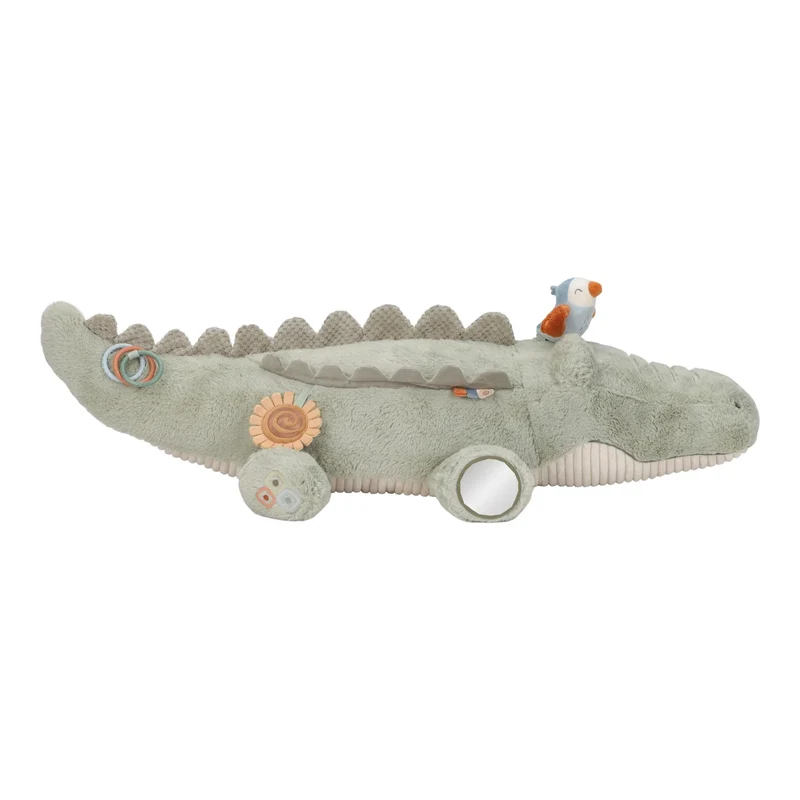 Peluche d’activités crocodile Safari Friends – jouet sensoriel bébé