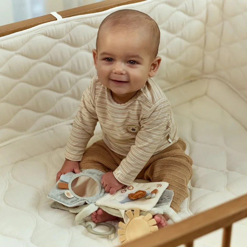 Livre d’activités pour poussette Safari Friends – livre sensoriel bébé