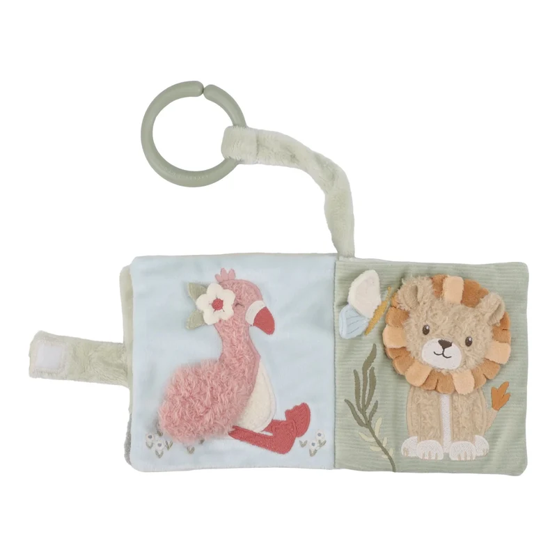 Livre d’activités pour poussette Safari Friends – livre sensoriel bébé