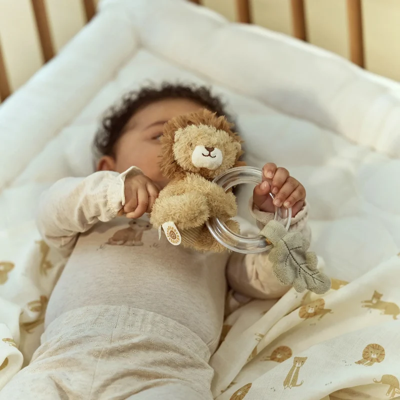 Anneau hochet lion Safari Friends – hochet sensoriel bébé