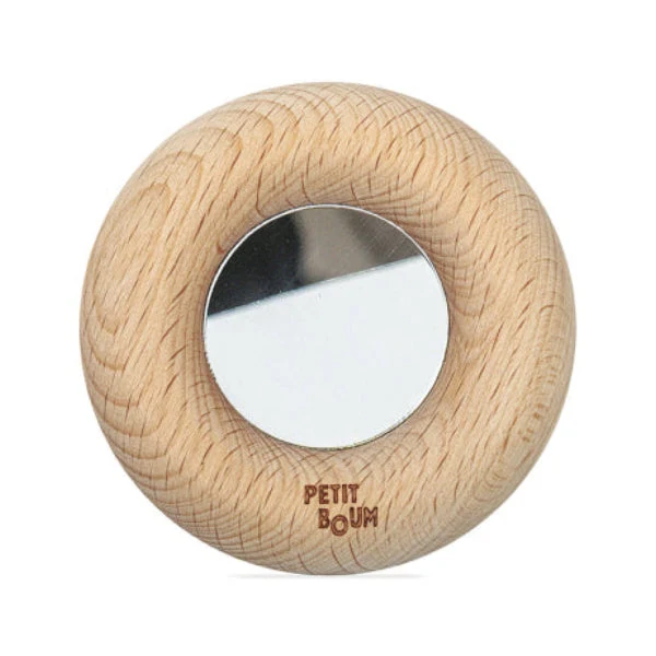 Donut jouet d’éveil sensoriel miroir – jouet en bois bébé