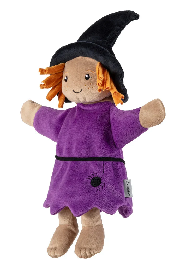 Marionnette sorcière Violett – marionnette enfant douce et ludique