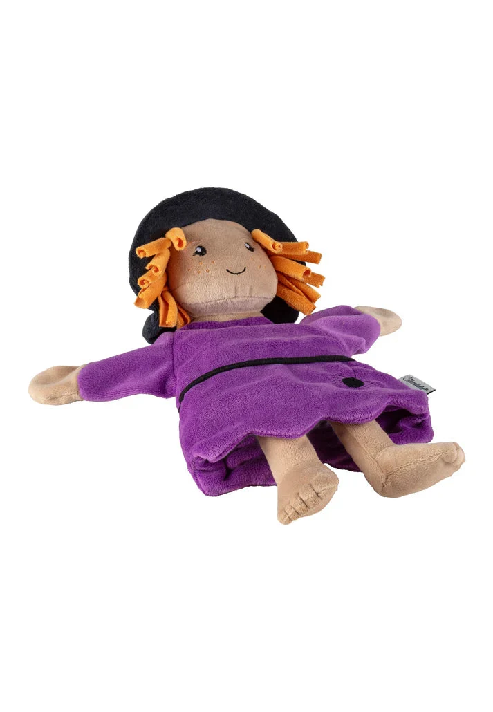 Marionnette sorcière Violett – marionnette enfant douce et ludique