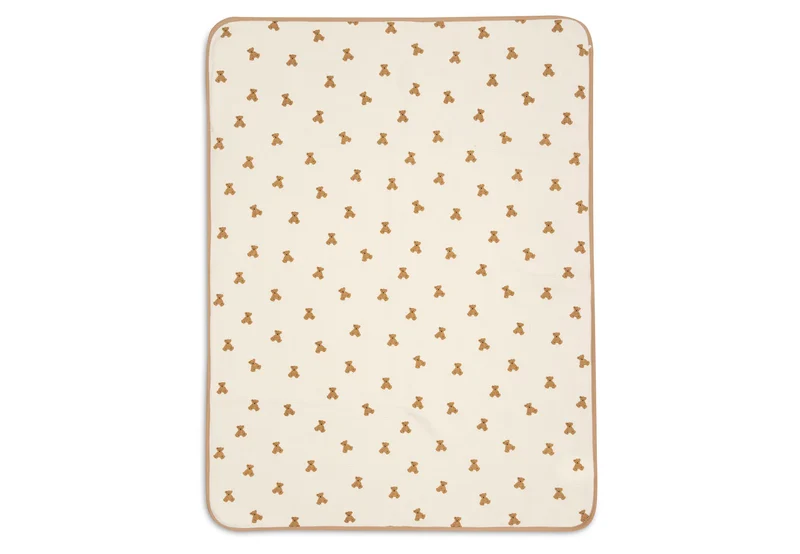 Couverture bébé Little Waffle Mini Teddy Bear – douceur et confort