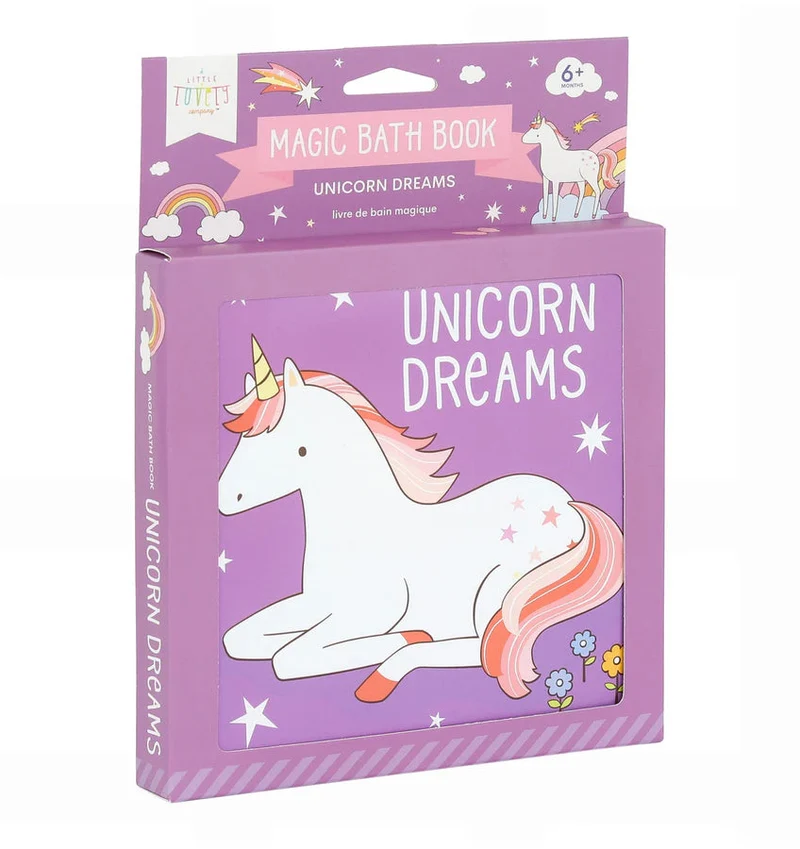 Livre de bain magique Rêve de Licorne – couleurs qui apparaissent dans l’eau