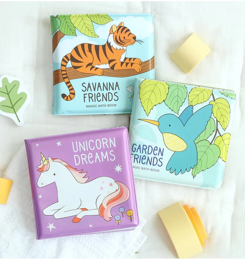 Livre de bain magique Rêve de Licorne – couleurs qui apparaissent dans l’eau