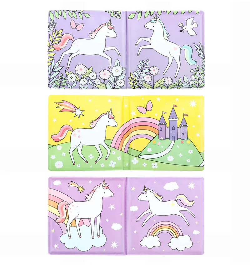 Livre de bain magique Rêve de Licorne – couleurs qui apparaissent dans l’eau