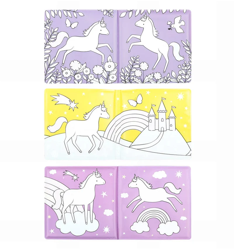 Livre de bain magique Rêve de Licorne – couleurs qui apparaissent dans l’eau