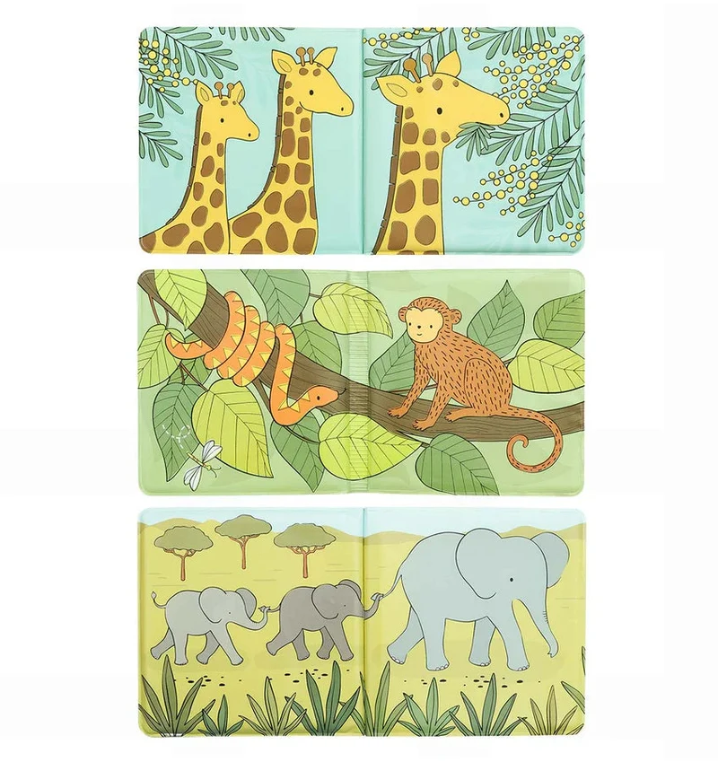 Livre de bain magique Savanne Friends – couleurs qui apparaissent dans l’eau