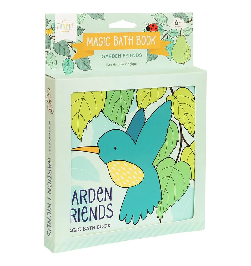 Livre de bain magique Garden Friends – couleurs qui apparaissent dans l’eau