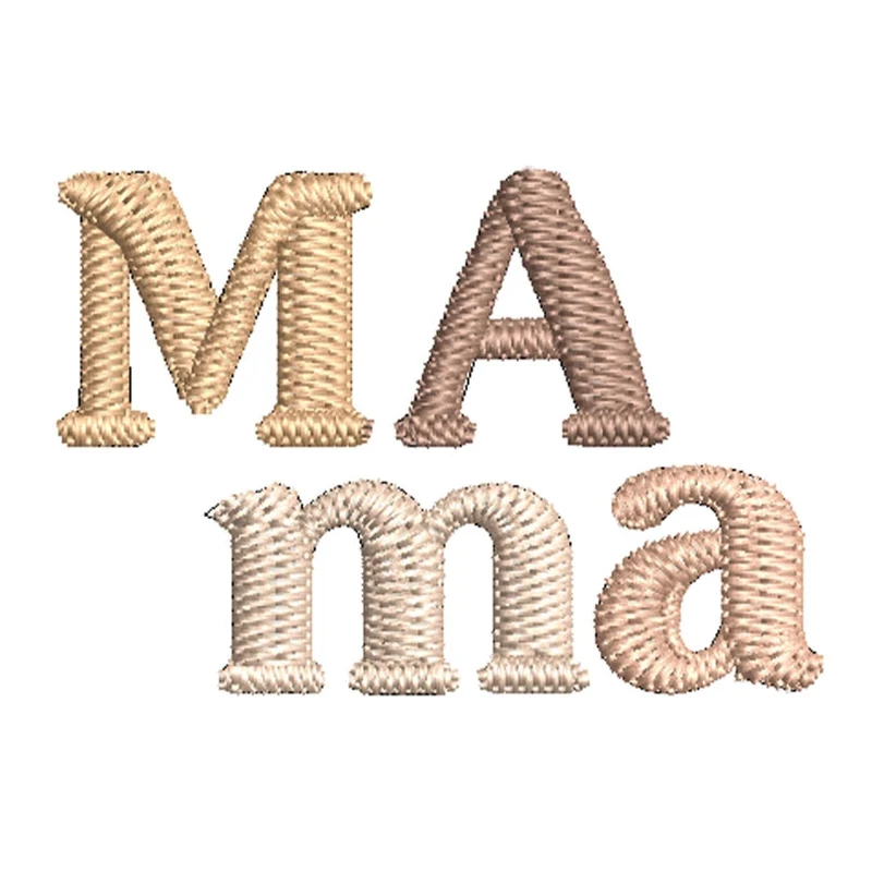 Tee-shirt Mama or café nougat nude