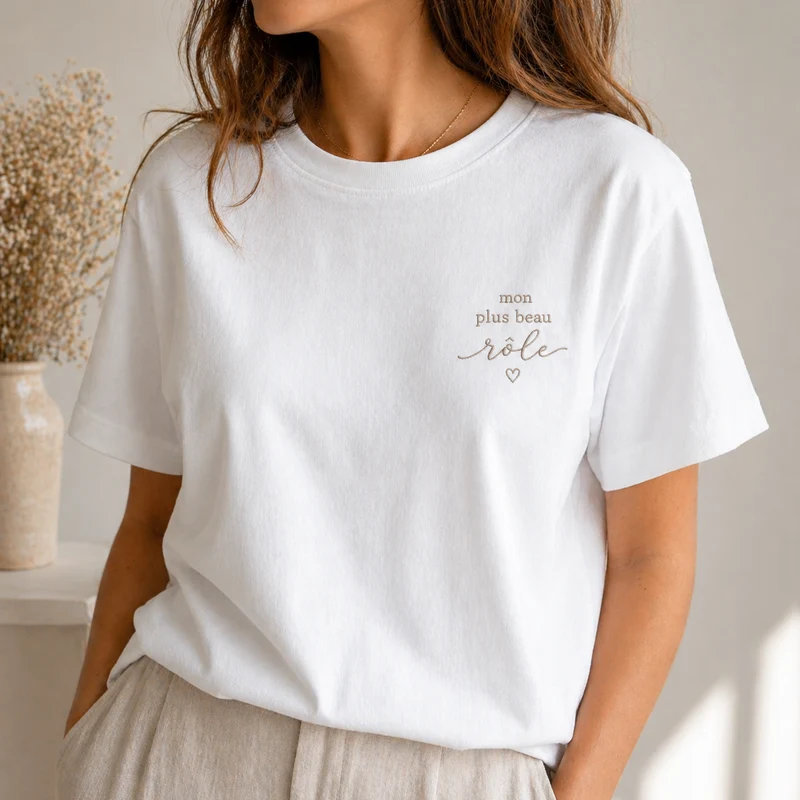 Tee-shirt Maman mon plus beau rôle