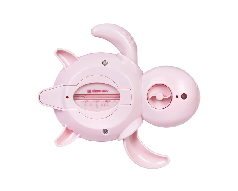Thermomètre de bain bébé tortue rose – jouet ludique et sécurisé dès la naissance