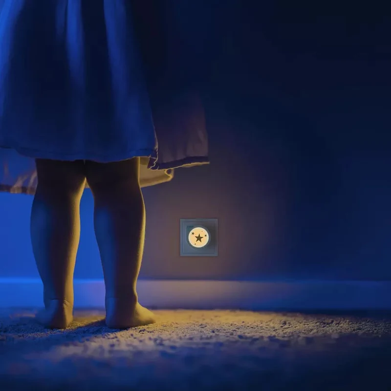 Veilleuse étoile NightGuide Star – avec capteur crépusculaire