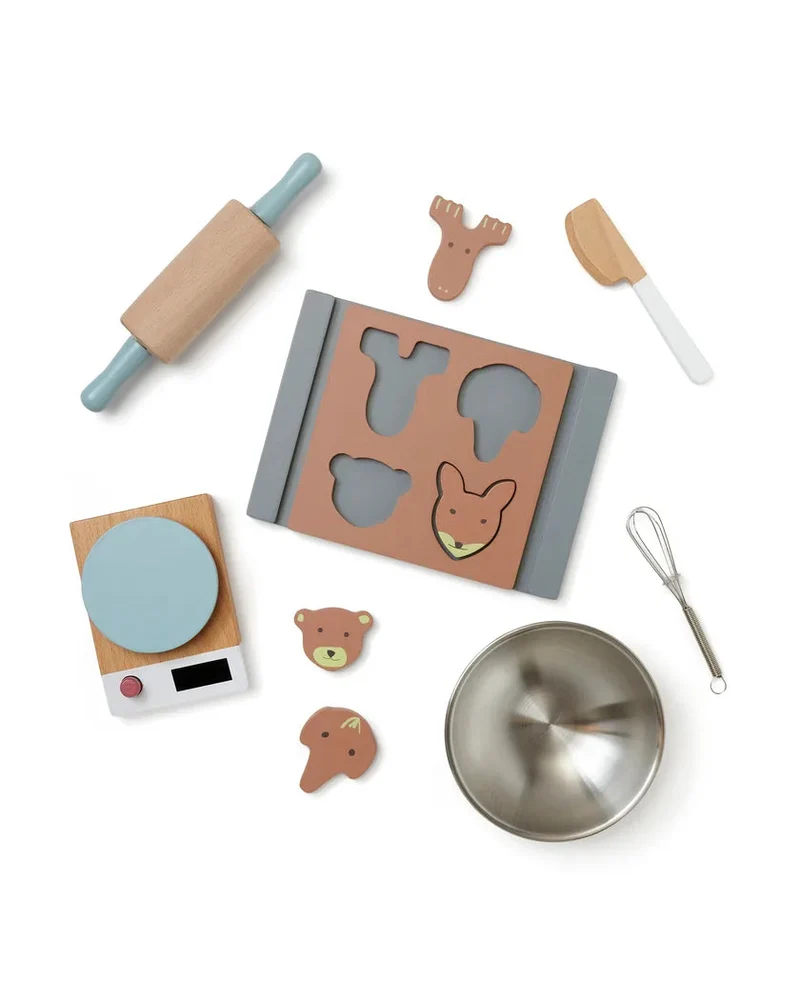 Ensemble à pâtisserie enfant en bois – kit créatif dès 3 ans