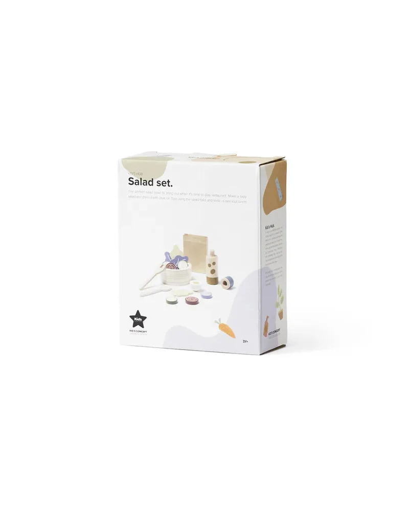 Service à salade enfant en bois – set dinette complet dès 3 ans