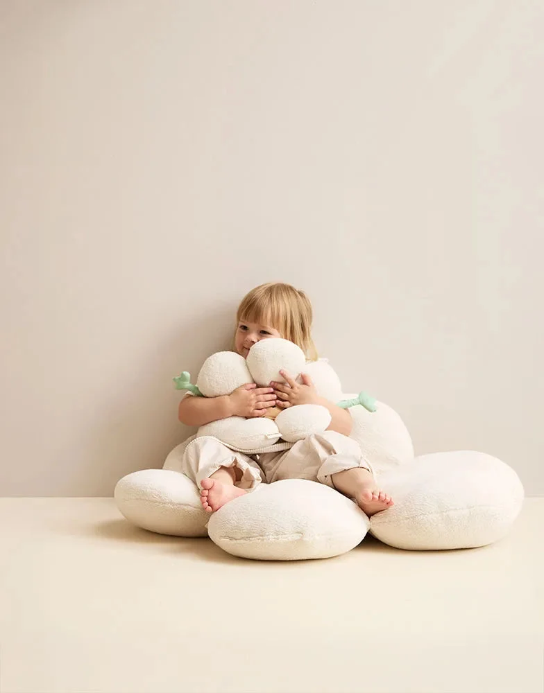 Coussin fleur réversible bébé – coussin doudou dès la naissance