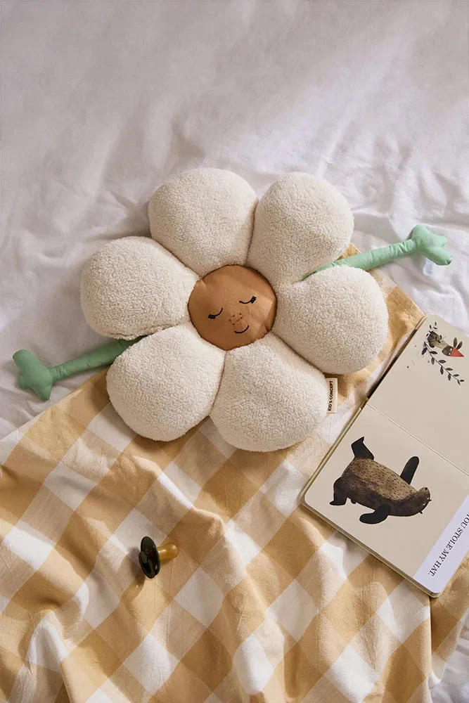 Coussin fleur réversible bébé – coussin doudou dès la naissance