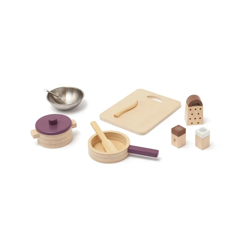 Ensemble ustensiles de cuisine enfant – dinette complète dès 2 ans