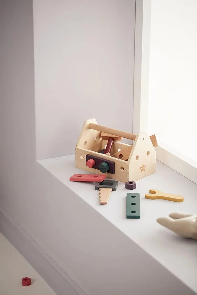 Caisse à outils enfant en bois FSC – kit bricolage complet dès 3 ans