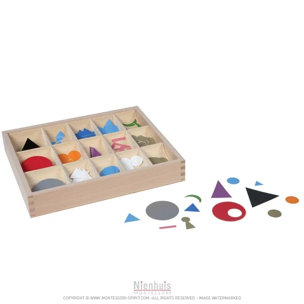 Boite de symboles de grammaire en plastique