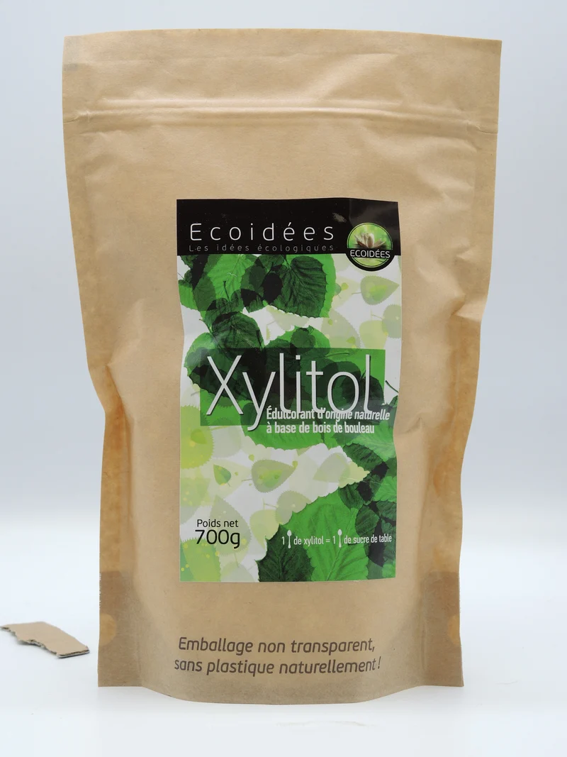 Xylitol, sucre de bouleau édulcorant, 700g, Ecoidées