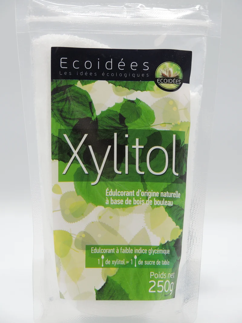 Xylitol, sucre de bouleau édulcorant, 250g, Ecoidées