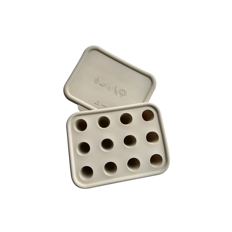 Bac à glaçons en silicone Argile
