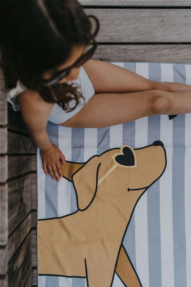 Serviette de plage enfant Minus Chiot