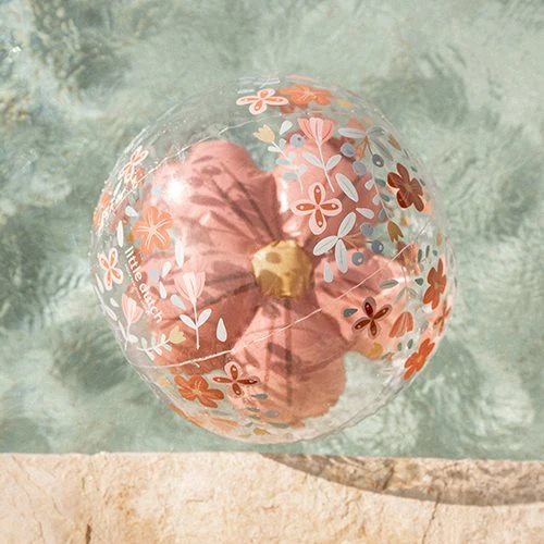 Ballon de plage 3D Pink Flowers