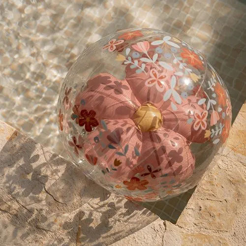 Ballon de plage 3D Pink Flowers