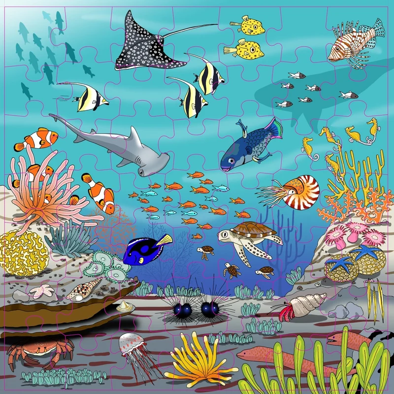 Puzzle de vocabulaire - Corail