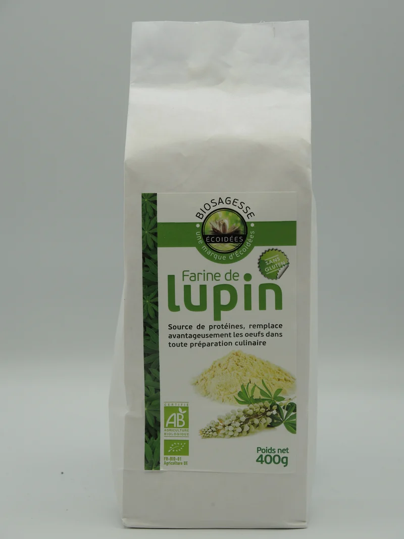 Farine de lupin, 400g, Ecoidées