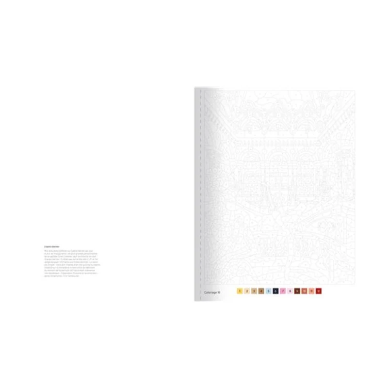 Carnet de coloriages au numéro - Paris