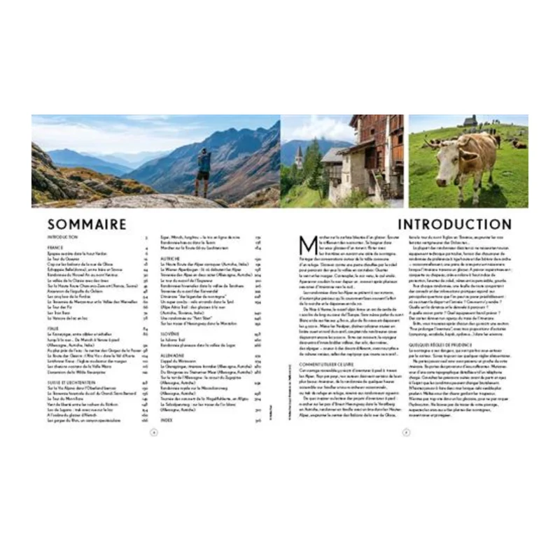 Livre Trek dans les alpes