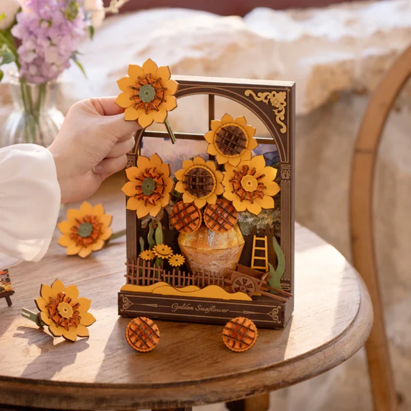 Puzzle 3D - Golden Sunflower